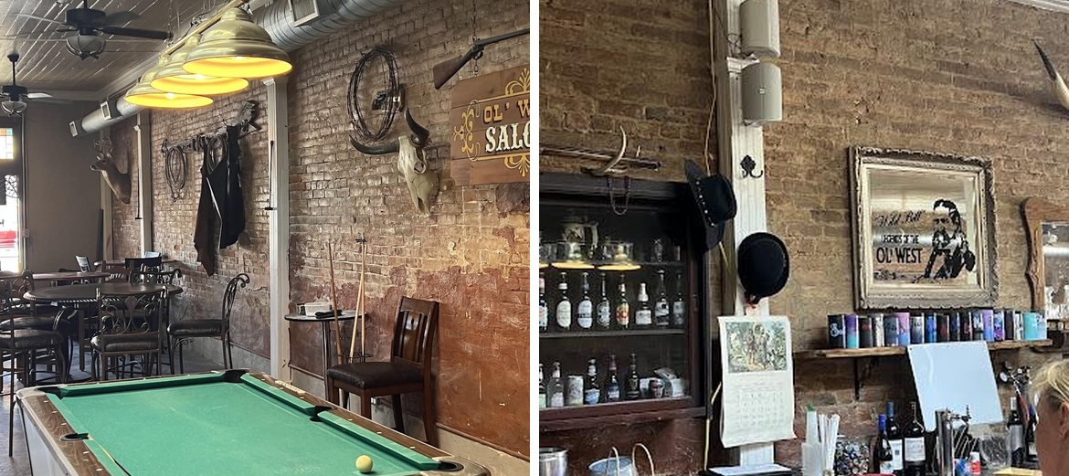 Ol' West Saloon Menu