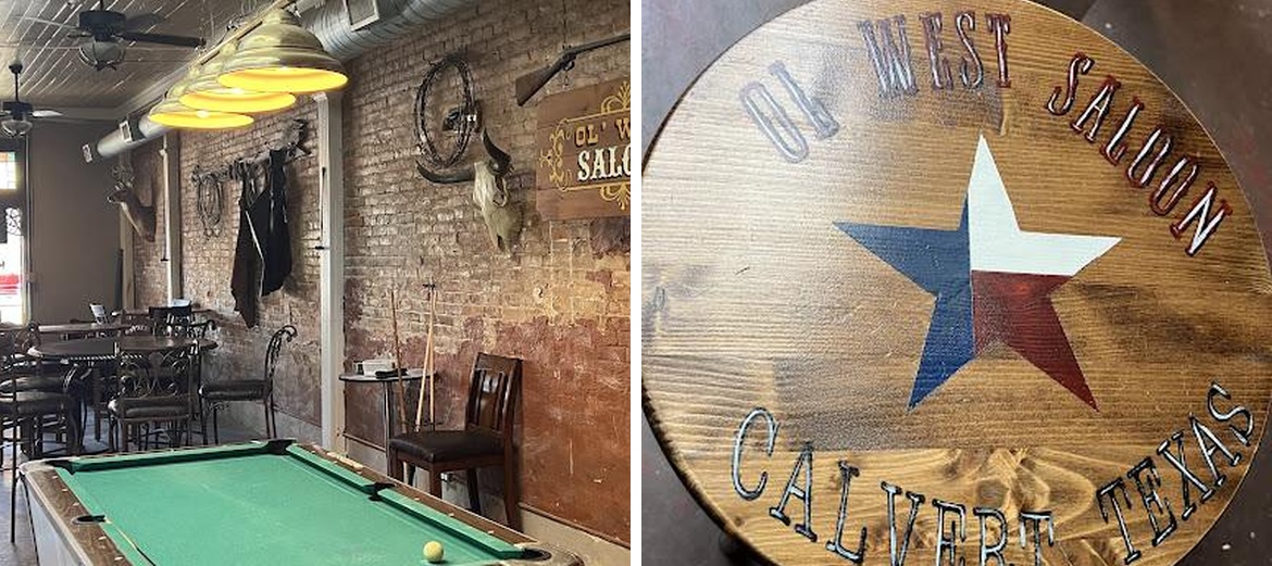 Ol' West Saloon Menu